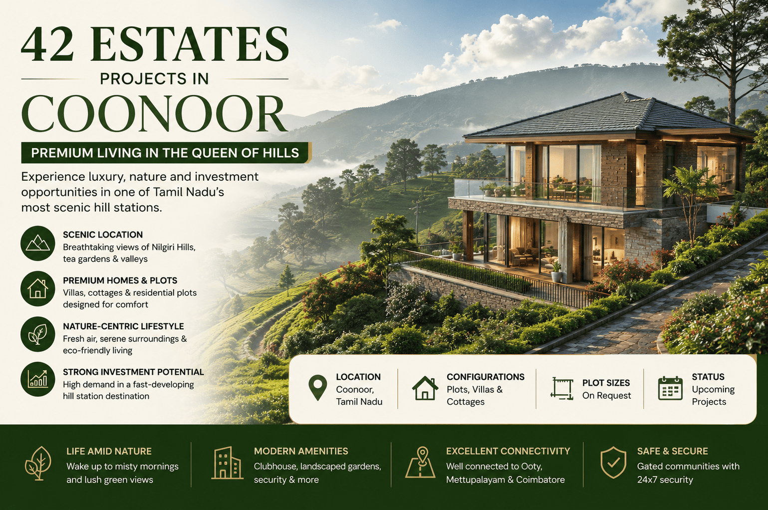 42 Estates Projects in Coonoor