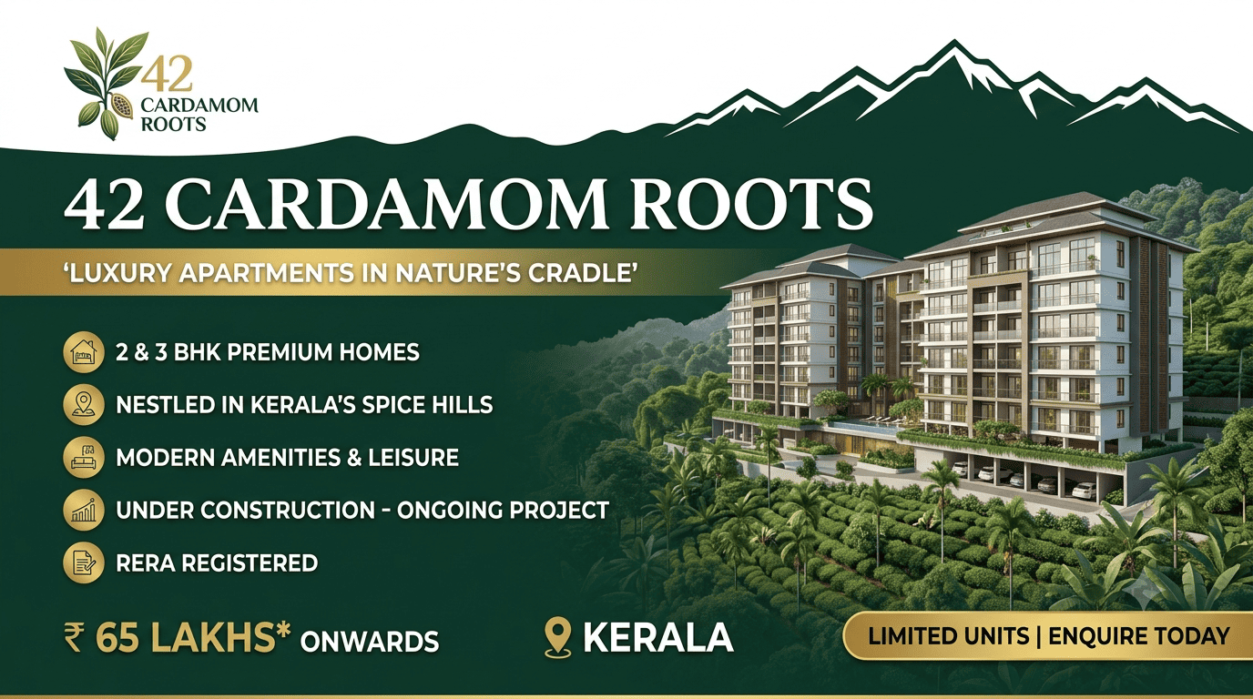 42 Cardamom Roots Kerala - Premium 2 & 3 BHK Apartments